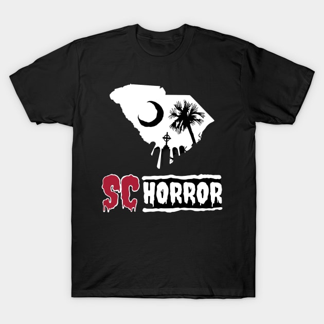 SC Horror Full Logo T-Shirt by TWO HORNS UP ART